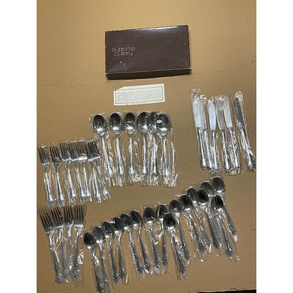 Supreme Cutlery Colette 50 pcs Set Japan Service for 8- Incomplete 39 pcs